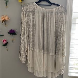Free People Ecru top